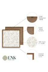 Çiçek Ahşap Çerçeveli Tablo 42 x 42