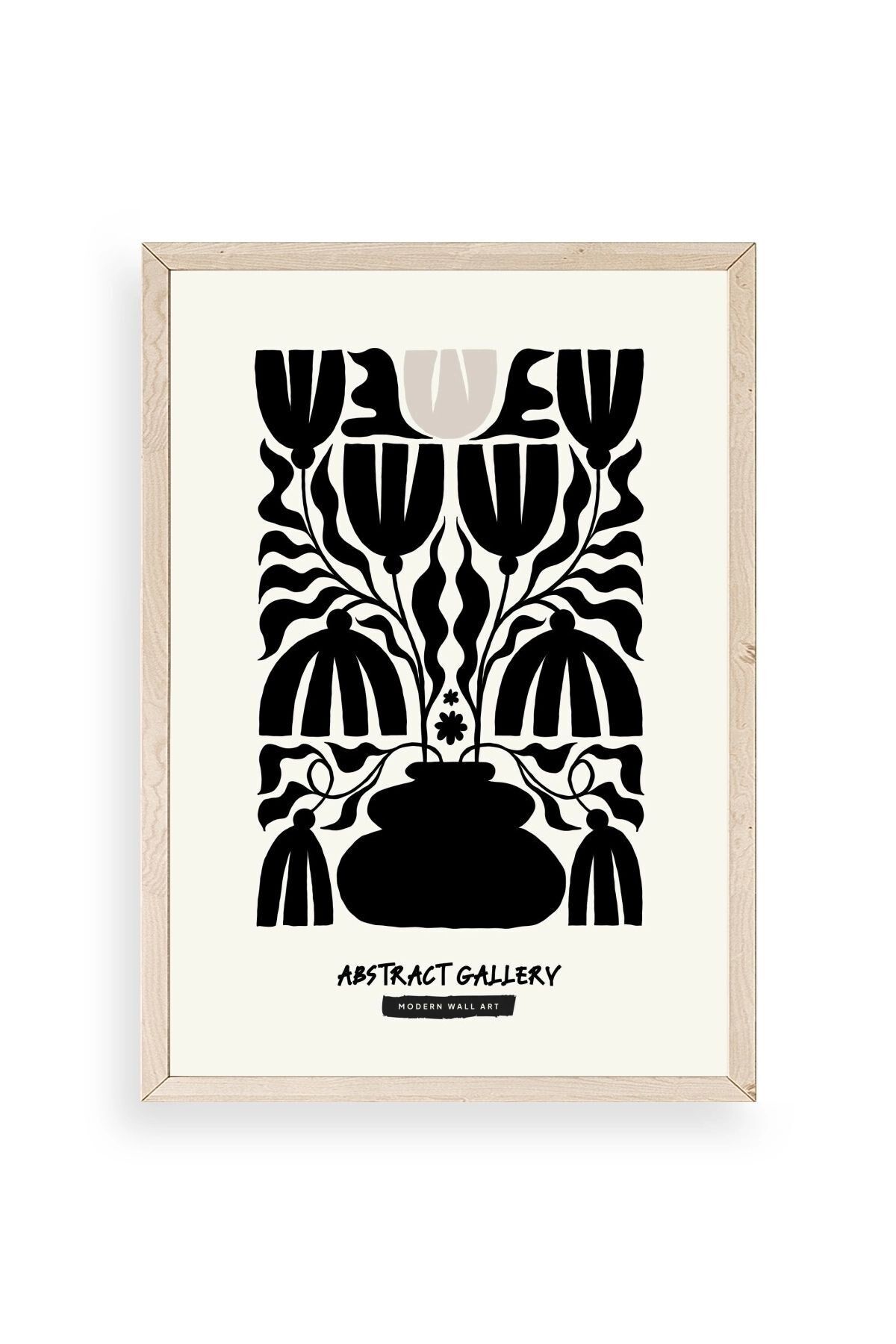 Çiçek Ahşap Çerçeveli Tablo 17 x 23