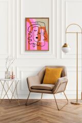 Motto Ahşap Çerçeveli Tablo 30 x 42