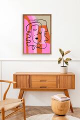 Motto Ahşap Çerçeveli Tablo 17 x 23