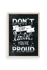 Motto Ahşap Çerçeveli Tablo 50 x 70