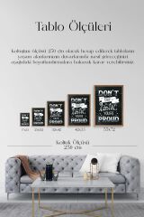 Motto Ahşap Çerçeveli Tablo 50 x 70