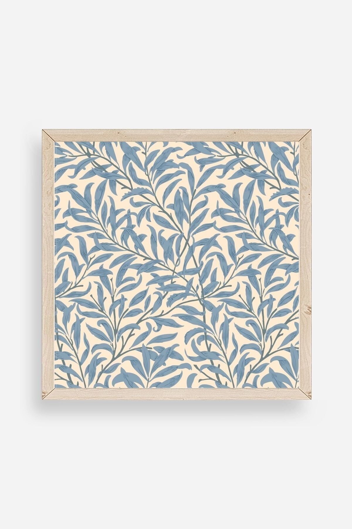 Yapraklar Ahşap Çerçeveli Tablo 23 x 23