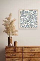 Yapraklar Ahşap Çerçeveli Tablo 42 x 42