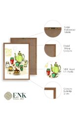 Çay Vakti Ahşap Çerçeveli Tablo 30 x 42