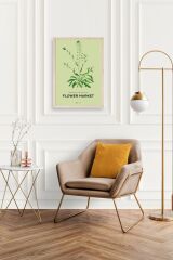 Çiçek Ahşap Çerçeveli Tablo 50 x 70