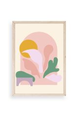 Modern Ahşap Çerçeveli Tablo 50 x 70