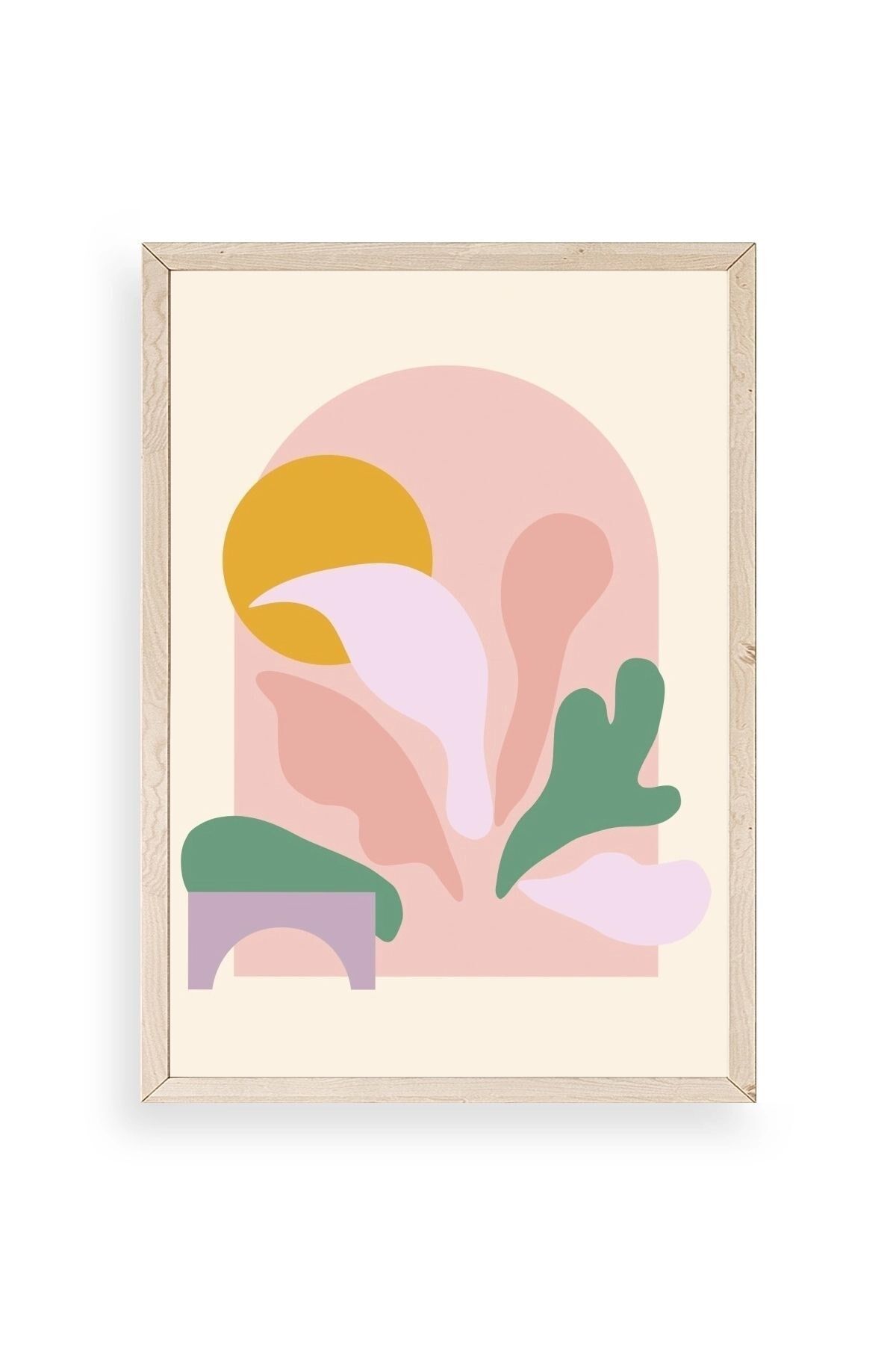 Modern Ahşap Çerçeveli Tablo 17 x 23