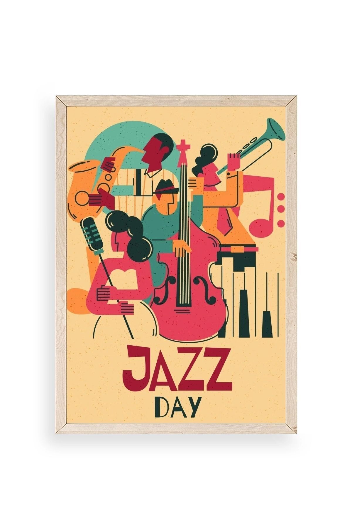 Jazz Ahşap Çerçeveli Tablo 50 x 70