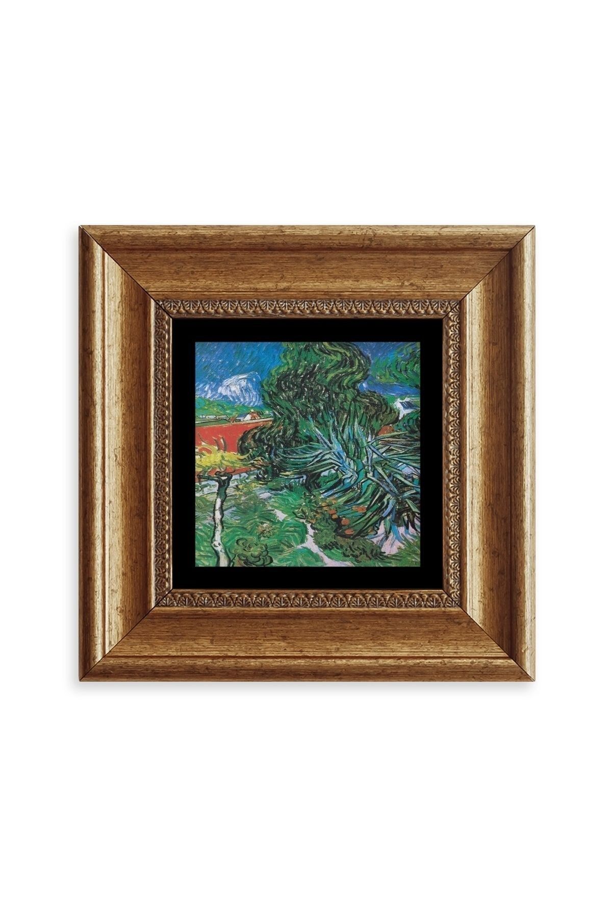 Van Gogh Çerçeveli Taş Tablo 20 cm