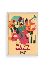 Jazz Ahşap Çerçeveli Tablo 23 x 30
