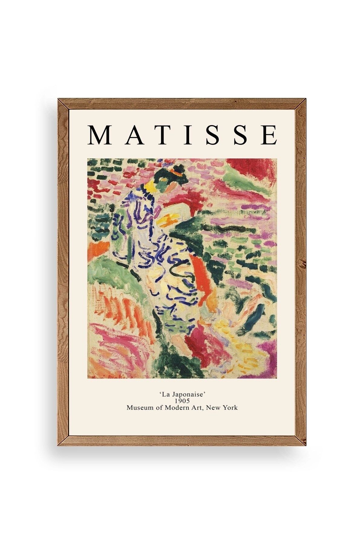Henri Matisse Ahşap Çerçeveli Tablo 17 x 23