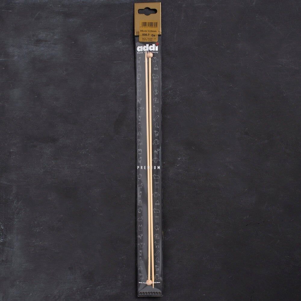 Addi Bambus 3mm 35cm Bambu Örgü Şişi - 500-7