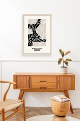 Çiçek Ahşap Çerçeveli Tablo 30 x 42