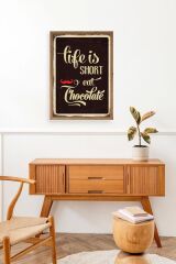 Motto Ahşap Çerçeveli Tablo 17 x 23