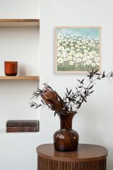 Çiçekler Ahşap Çerçeveli Tablo 42 x 42