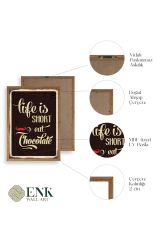 Motto Ahşap Çerçeveli Tablo 17 x 23