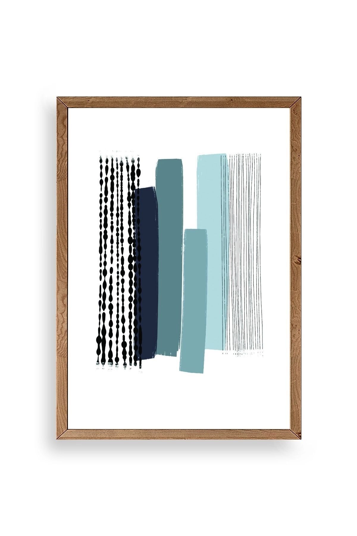 Modern Ahşap Çerçeveli Tablo 30 x 42