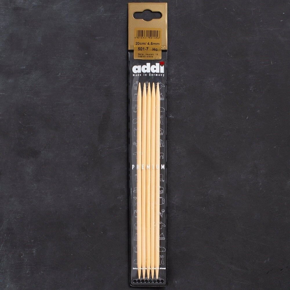 Addi Bambus 4,5mm 20cm Bambu Çorap Şişi - 501-7