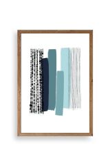 Modern Ahşap Çerçeveli Tablo 50 x 70