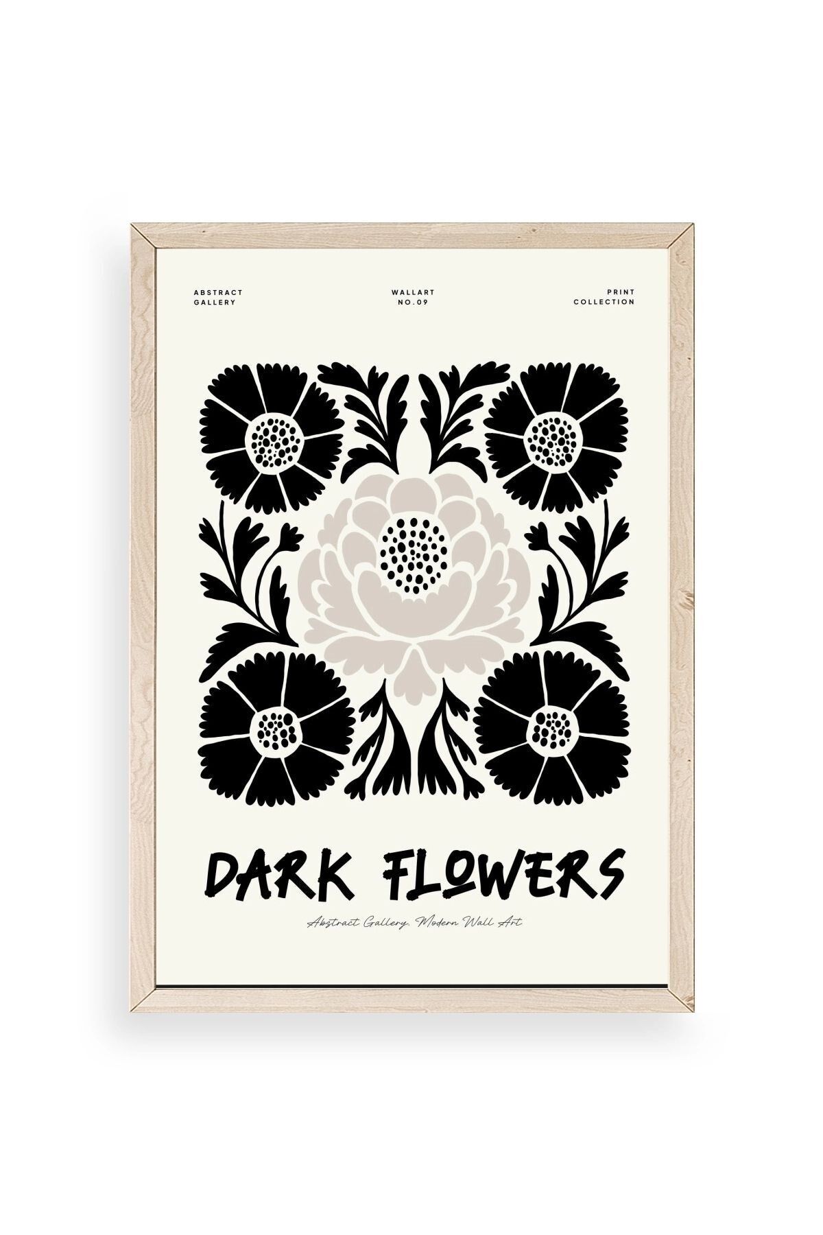 Çiçek Ahşap Çerçeveli Tablo 23 x 30