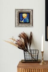 Van Gogh Çerçeveli Taş Tablo 20 cm