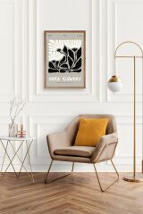 Çiçek Ahşap Çerçeveli Tablo 23 x 30