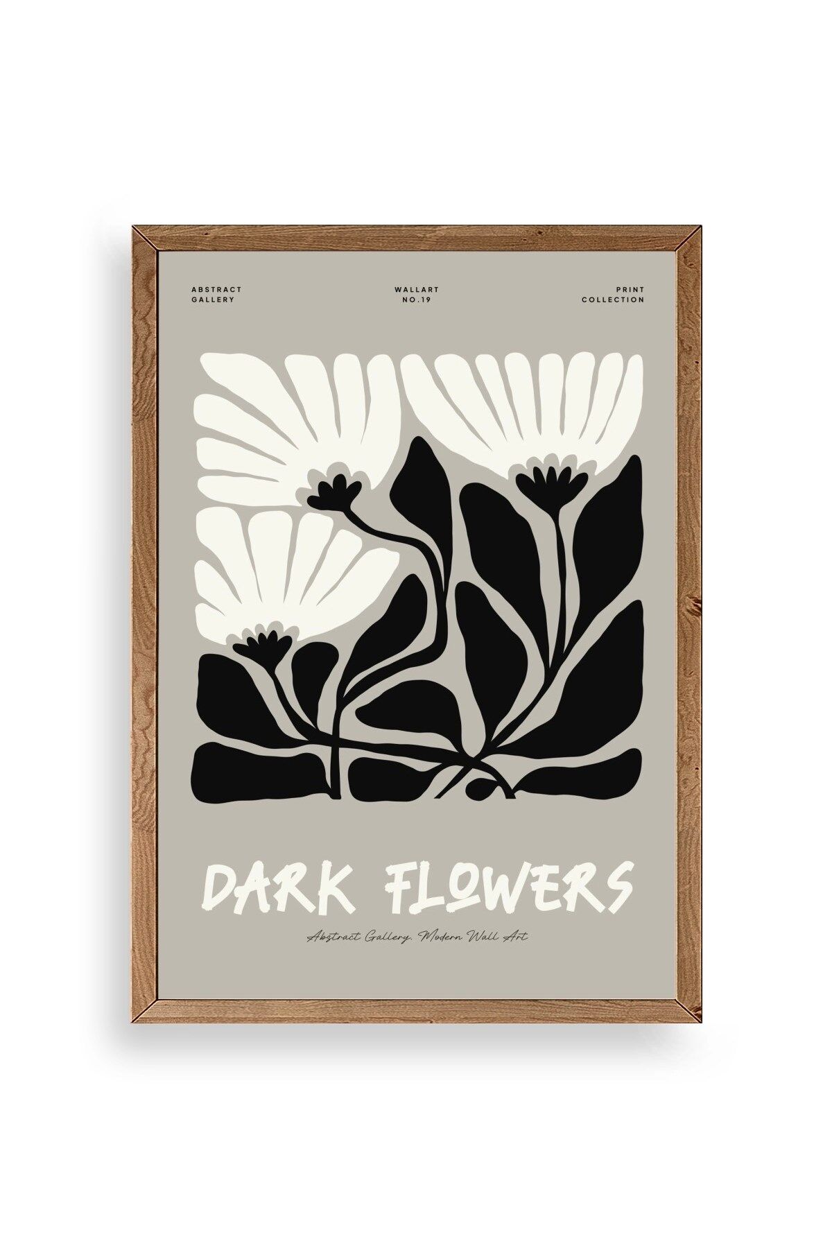 Çiçek Ahşap Çerçeveli Tablo 23 x 30