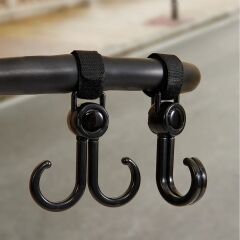 BUFFER® 2'li Bebek Arabası, Motor, Bisiklet Eşya Taşıma Aparatı Plastik Kanca