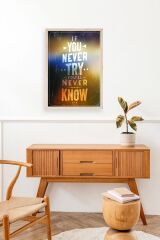 Motto Ahşap Çerçeveli Tablo 23 x 30