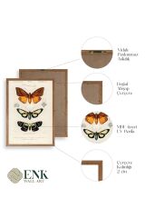 Kelebekler Ahşap Çerçeveli Tablo 23 x 30