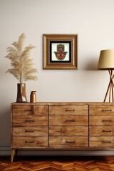 Fatma Ana Eli Çerçeveli Taş Tablo 20 cm