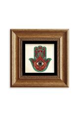 Fatma Ana Eli Çerçeveli Taş Tablo 20 cm