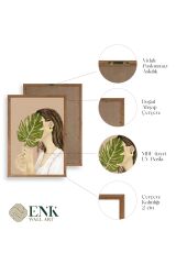 Kadın Ahşap Çerçeveli Tablo 30 x 42