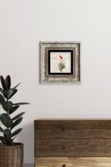 Ebru Lale Çerçeveli Taş Tablo 20 cm