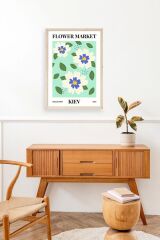 Çiçek Ahşap Çerçeveli Tablo 17 x 23