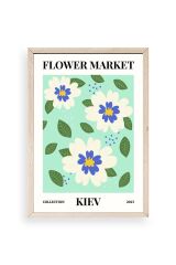 Çiçek Ahşap Çerçeveli Tablo 17 x 23