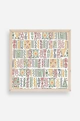 Çizgiler Ahşap Çerçeveli Tablo 42 x 42