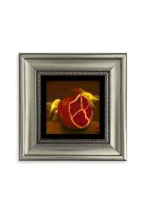 Nar Çerçeveli Taş Tablo 20 cm