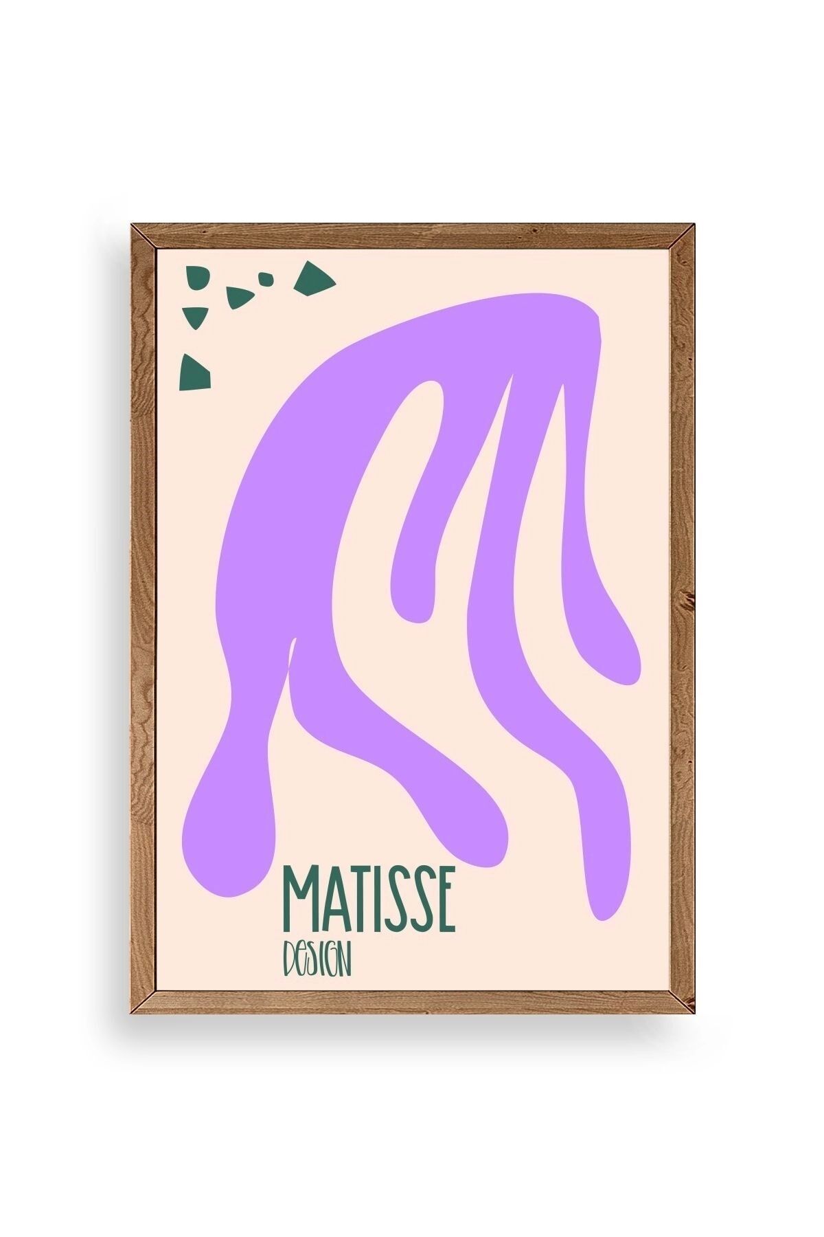 Soyut Ahşap Çerçeveli Tablo 50 x 70