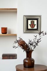 Fatma Ana Eli Çerçeveli Taş Tablo 20 cm