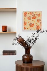 Çiçek Ahşap Çerçeveli Tablo 42 x 42