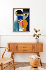 Modern Ahşap Çerçeveli Tablo 17 x 23