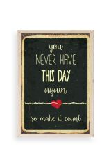 Motto Ahşap Çerçeveli Tablo 23 x 30