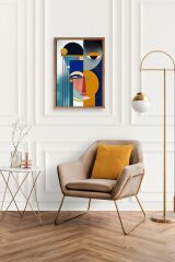 Modern Ahşap Çerçeveli Tablo 17 x 23