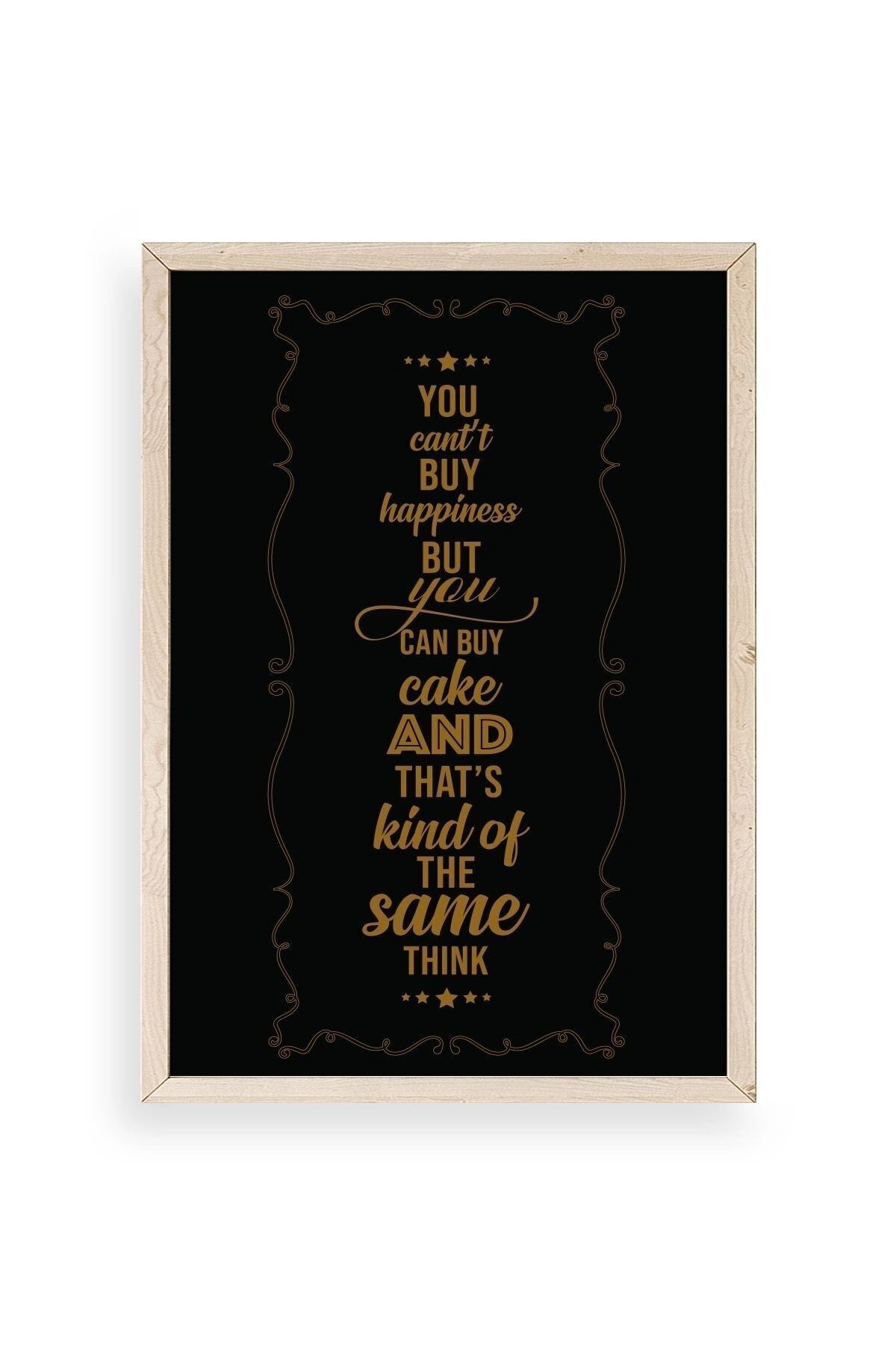 Modern Ahşap Çerçeveli Tablo 50 x 70