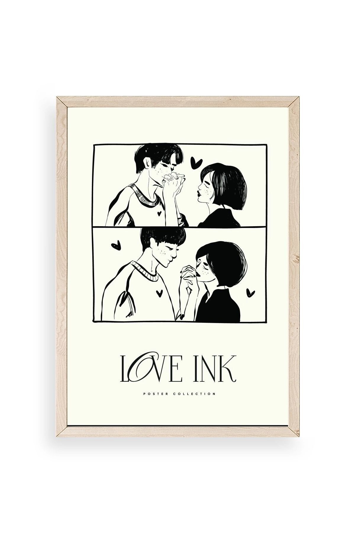 Love Ahşap Çerçeveli Tablo 23 x 30