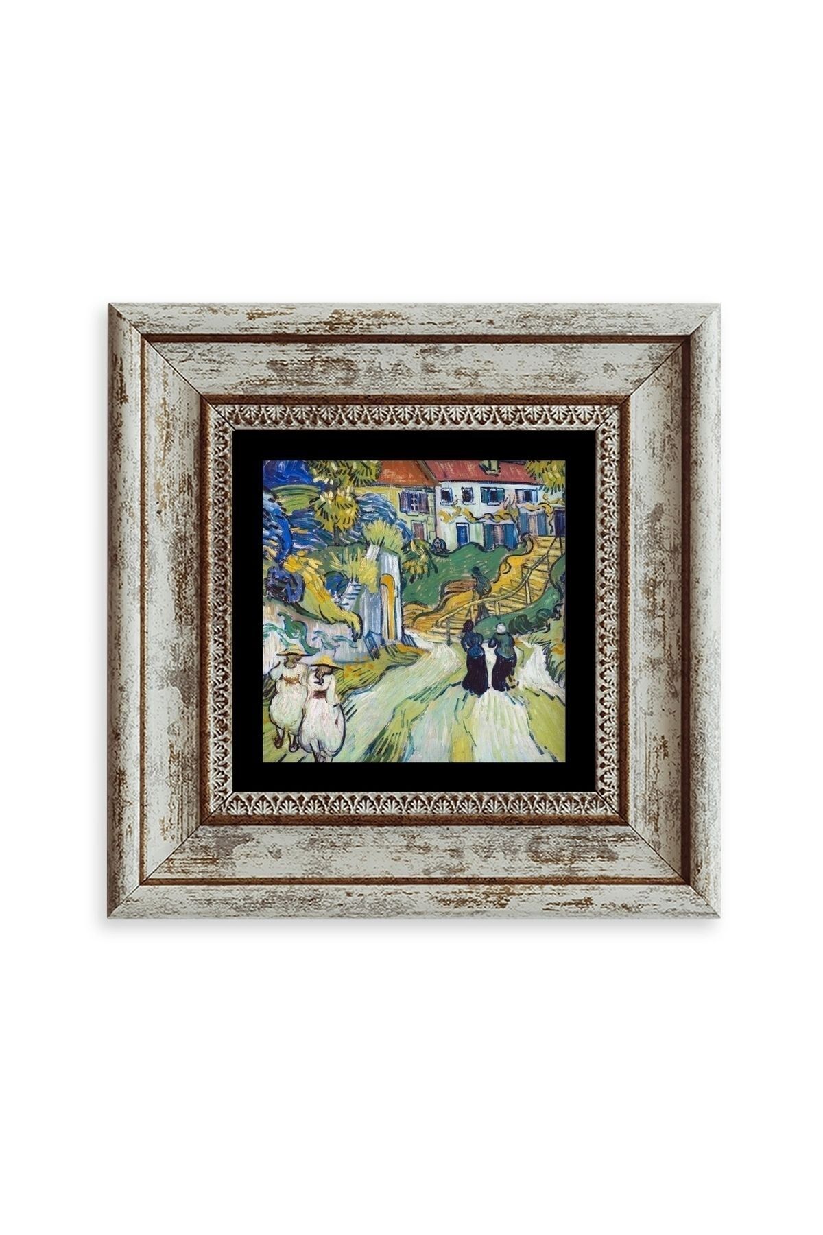 Van Gogh Çerçeveli Taş Tablo 20 cm