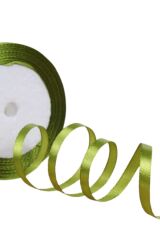 Saten Kurdele 3 cm 10 Metre Yağ Yeşili