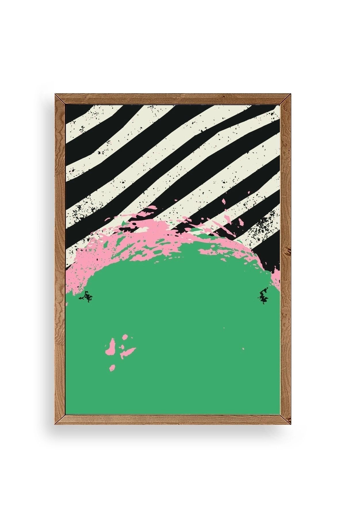 Modern Ahşap Çerçeveli Tablo 17 x 23